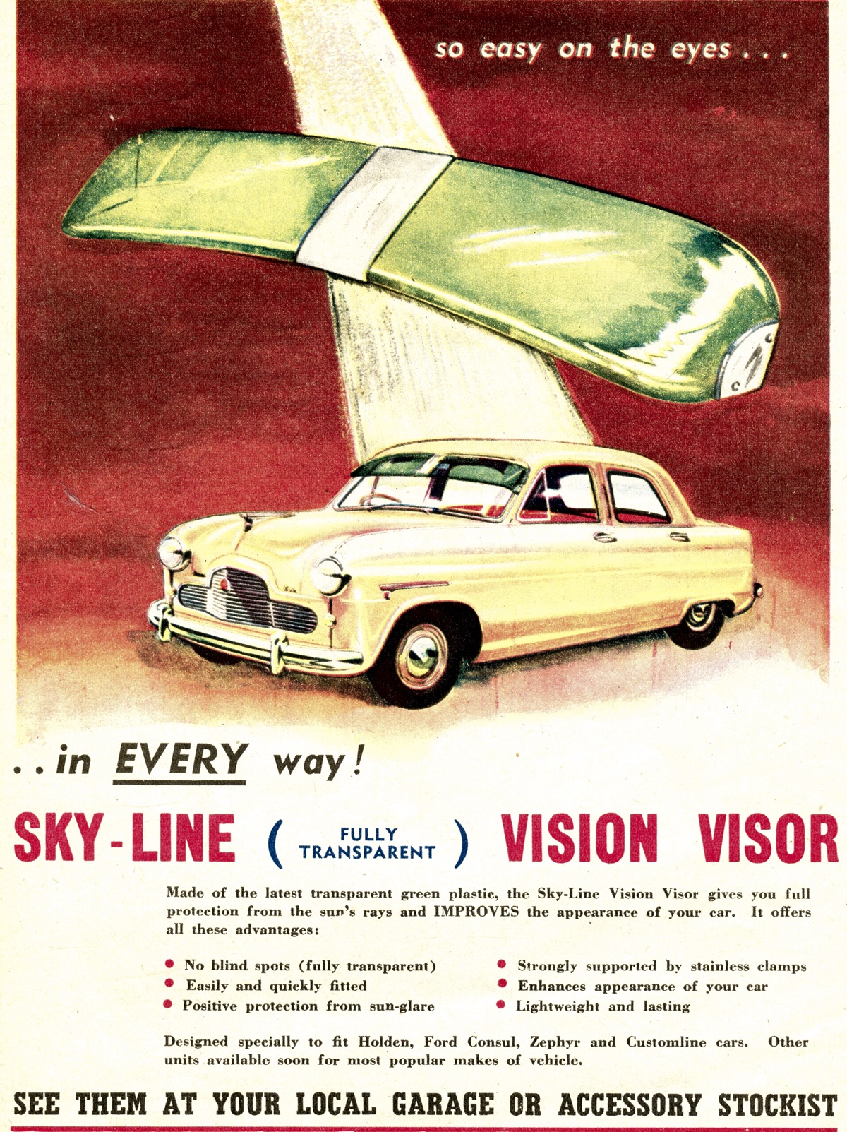 1954 Sky-Line Windscreen Visor